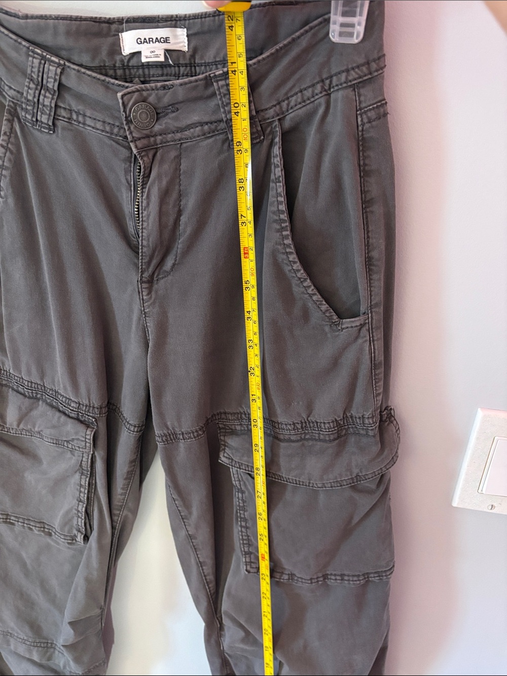 Garage Women’s Charcoal Cargo Pants - Picture 4 of 5